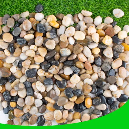 Miniatura 13 de Piedras para plantas, 18 libras, rocas naturales de río para jardín, piedras decorativas para acuarios al aire libre, grava de 1-1.5 pulgadas