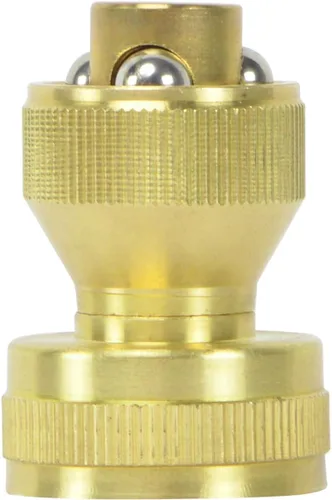Miniatura 2 de HYDRO MASTER Boquilla de manguera ajustable de latón, latón macizo, rociador de presión de giro ajustable