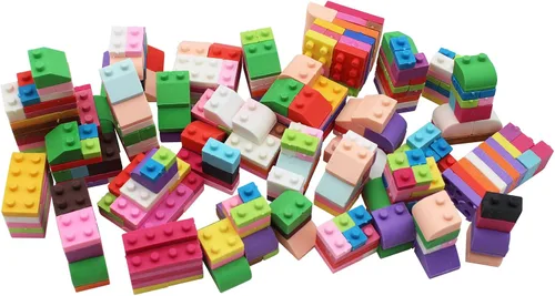 Miniatura 5 de 330 piezas lindo 3D bloque de construcción borrador trapezoidal cuadrado rompecabezas borrador clase premio regalo de fiesta infantil