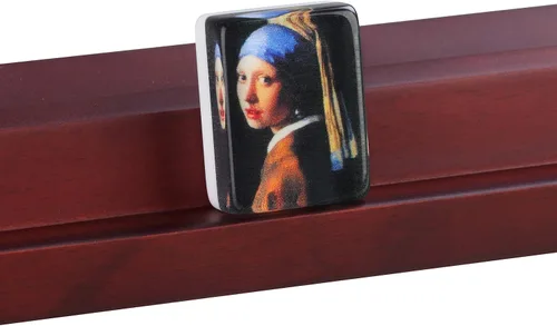 Miniatura 3 de 166 American Western Mahjong Set Maleta Edición Limitada Embedded Masterpiece Fondo en Maleta de Cuero Niña Perla