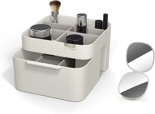 Miniatura 4 de Joseph Joseph 75005 Viva Organizador de Almacenamiento de Maquillaje y Cosméticos con Cajón, Grande con Espejo, Concha, Crema