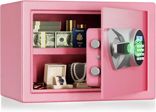 Miniatura 10 de BlackSmith Caja de Seguridad para el Hogar 1.2 Pies Cúbicos Caja de Seguridad Biométrica para Pistolas con Acceso Rápido a Huellas Dactilares, Caja