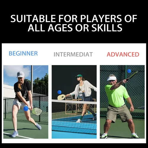 Miniatura 7 de Bolas de Pickleball al Aire Libre Fizzazzle - 40 Agujeros, Estándar USAPA, Paquete de 4/6/12 - Alto Rebote, Duraderas, Vuelo Verdadero - Azul Oscuro