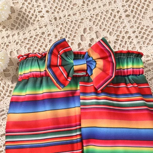 Miniatura 115 de fioukiay Conjunto de ropa de verano para bebés y niñas recién nacidas prematuros, mameluco, pantalones, diadema, conjunto de ropa para el verano