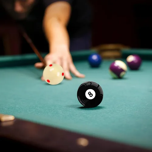Miniatura 6 de Mototo Bola de billar o billar profesional de grado AAA, bola de billar o billar #8, tamaño reglamentario estándar, 2-1/4 pulgadas, pelota
