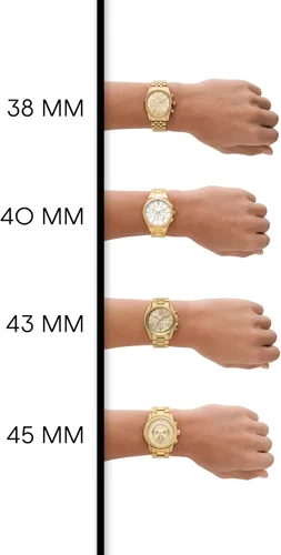 Miniatura 16 de Michael Kors Runway - Reloj cronógrafo de acero inoxidable para hombre con correa de acero o silicona