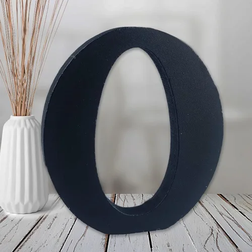 Miniatura 21 de AOCEAN Letras de madera de 6 pulgadas en negro, letra de madera sin terminar para letras decorativas de pared, letras en relieve, letrero de corte B