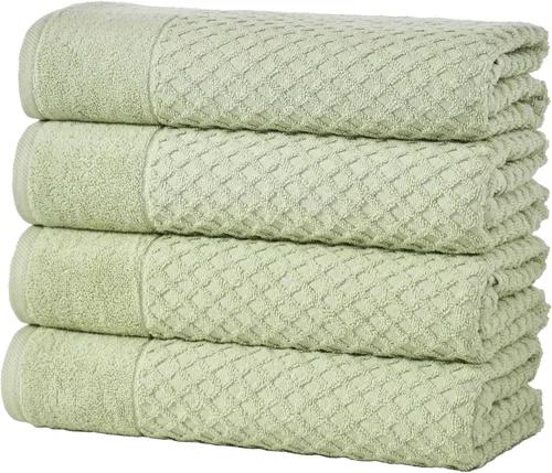 Miniatura 17 de Great Bay Home - Toallas de mano 100% algodón blanco, 6 toallas de baño suaves para manos, altamente absorbentes y de secado rápido, colección
