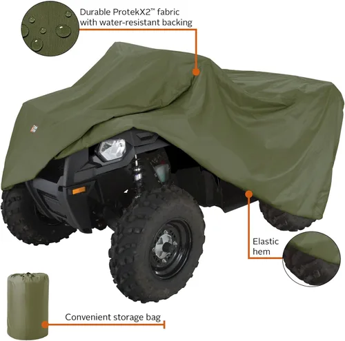 Miniatura 4 de Classic Accessories QuadGear Cubierta de almacenamiento para cuatrimotos, se adapta a ATV de 80 pulgadas de largo x 44 pulgadas de ancho x 45