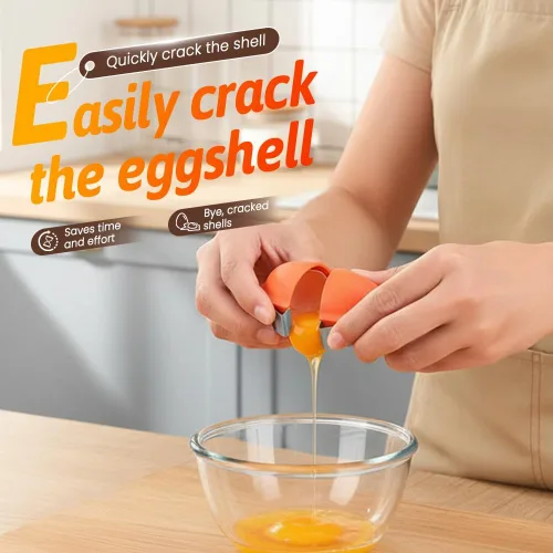 Miniatura 2 de Abridor de cáscara de huevo, herramienta para galleta de huevos, nuevo removedor multifuncional de cáscara para huevos crudos y duros, abridor