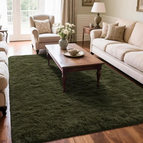 Miniatura 36 de Alfombra Corredor Suave de Pelo Largo para Dormitorio, 2 x 6 pies, alfombras esponjosas con parte inferior antideslizante para pasillo, junto a