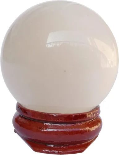 Miniatura 12 de Escultura de esfera de adivinación de cristal curativo de labradorita negra de 1.575 pulgadas, bola de piedras preciosas, colección decorativa