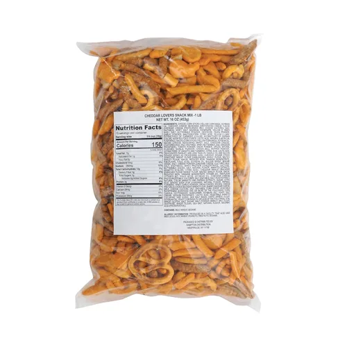 Miniatura 2 de Cheddar Lovers Snack Mix, bolsa a granel de 1 libra, distribución de Hampton