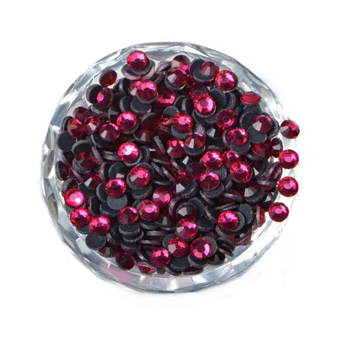 Miniatura 24 de LPBeads 10000 unidades de diamantes termoadhesivos SS6 amatista con parte trasera plana, gemas de diamantes de imitación de cristal redondas