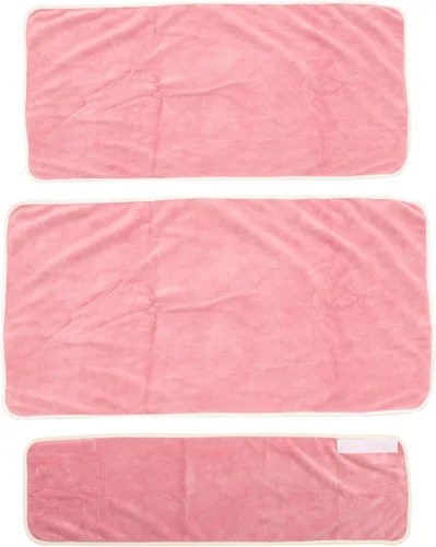 Beavorty Juego de toallas blancas para baño, 1 juego de toalla facial de spa, toalla de ducha, toalla de belleza para la cabeza, absorbente para el