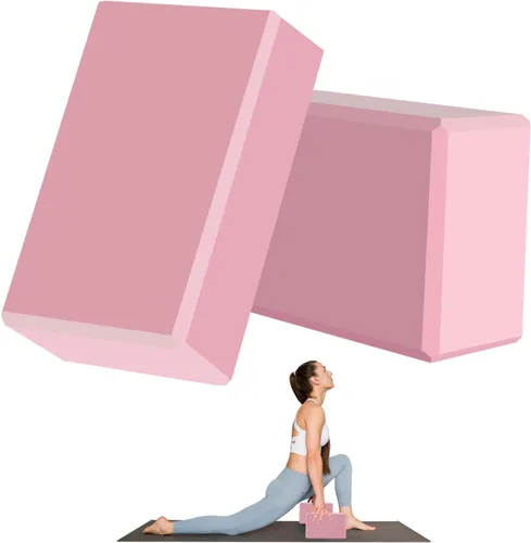 Miniatura 12 de Bloques de yoga de 9 x 6 x 3 pulgadas, superficie antideslizante suave, bloques de espuma de alta calidad, apoyo, ligero, resistente al olor