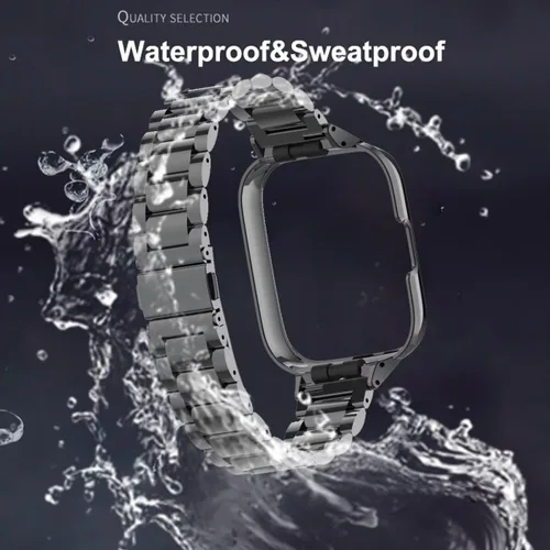 Miniatura 3 de Compatible con Xiaomi Redmi Watch 3 Active Bands, correa de repuesto de metal de acero inoxidable para reloj inteligente Redmi Watch 3 Active