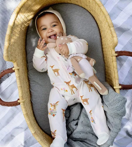 Miniatura 3 de Burts Bees Baby - Pijama de una pieza de 100 algodón orgánico con cremallera frontal mameluco de bebé para dormir