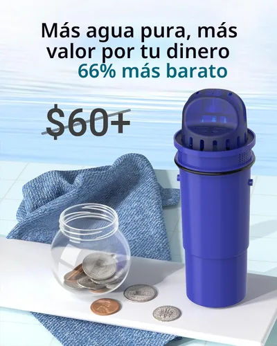 Miniatura 7 de AQUA CREST Filtro de agua para jarra certificado NSF, repuesto para Pur CRF950Z, DS-1800Z, PPT700W, PPF951K, CR-1100C, CR-6000C, PPT711W, PPT711