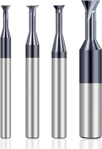 Miniatura 6 de Broca de fresado de cola de milano de 60 grados, fresadora de ranura en T, fresadora de carburo de tungsteno, D1.5x60x0.75x2.5x50