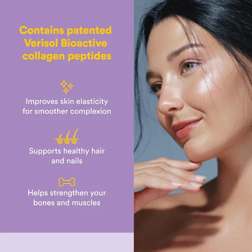 Miniatura 2 de Natural Factors Total Body Collagen - Suplemento de colágeno bioactivo para el apoyo al crecimiento del cabello y las uñas - Suplemento para la piel