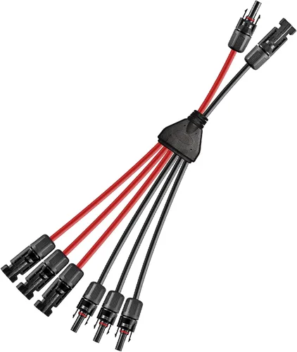 Miniatura 9 de Conector solar Y, cable paralelo de rama en Y, adaptador de conector solar 1 a 2 macho hembra, 10AWG 45A impermeable IP68 40CM cable, para paneles