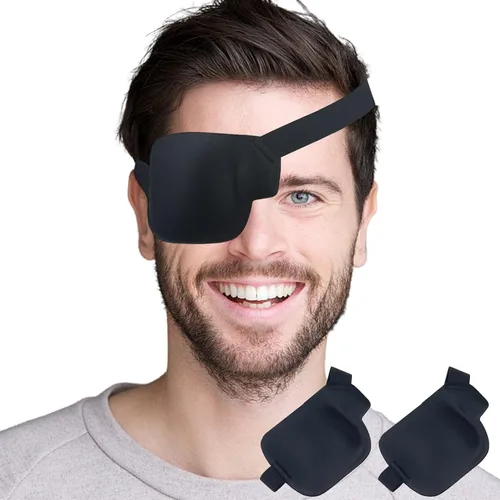 Miniatura 9 de Parche para los ojos, 2 parches médicos para los ojos para adultos y niños, parches para ojos perezosos para ambliopía 3D para ojo derecho (derecha)