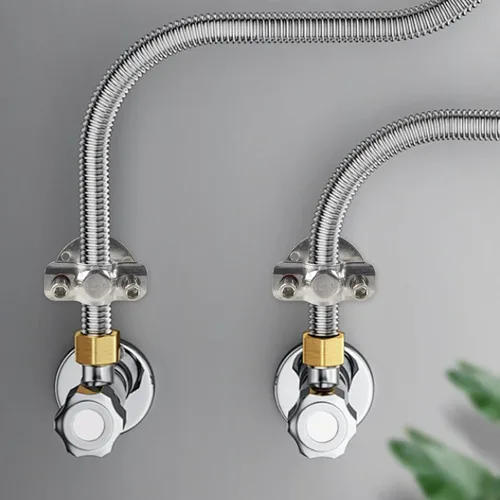 Miniatura 4 de Antrader Abrazadera de soporte de tubo, soporte de tubo de montaje en pared de acero inoxidable, correas de tubo ajustables para tubo de 0.748 in
