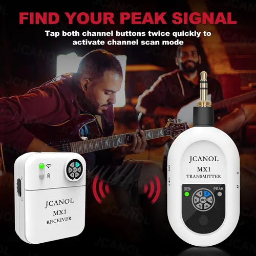 Miniatura 3 de Sistema de monitor inalámbrico en el oído, sistema IEM inalámbrico estéreo 2.4G con transmisor de cinturón receptor de emparejamiento automático