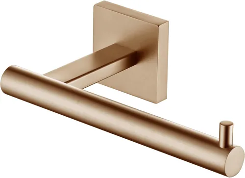 Miniatura 14 de KOKOSIRI Soporte de papel higiénico Dispensador de papel tisú para baño Portarrollos de baño Acero inoxidable dorado cepillado B2005BG Oro cepillado