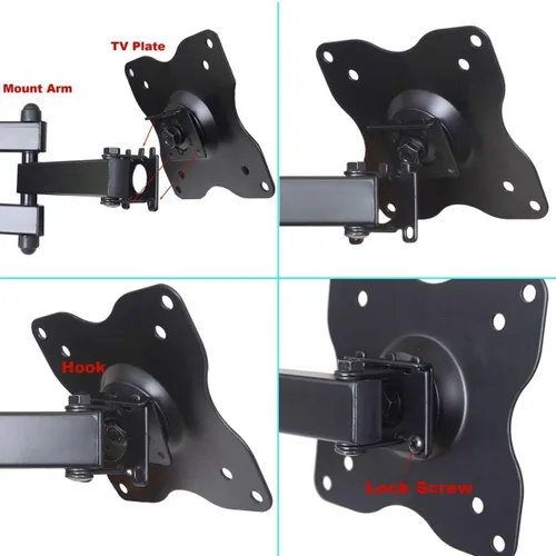 Miniatura 2 de VideoSecu Soporte articulado de pared para TV Vizio 28" 29" 32" 42" E291-A1 E320-A1 E320i-A0 E390i-A1 E291i-A1 E320i-A2 M321i-A2 E370-A0 E390-A1