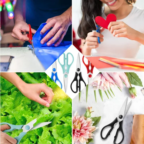Miniatura 7 de Tijeras de cocina - Tijeras de cocina resistentes, aptas para lavavajillas, de acero inoxidable, tijeras de alta utilidad afiladas para aves