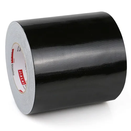 JIALAI HOME Cinta adhesiva de 6 pulgadas, cinta adhesiva negra resistente de 6 pulgadas x 55 yardas (164 pies) de ancho, cinta adhesiva impermeable,