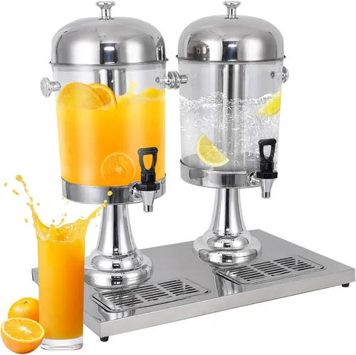 Miniatura 10 de Dispensadores de 2.2 galones para bebidas en fiestas, dispensador de bebidas con soporte, dispensador comercial de jugo caliente y frío