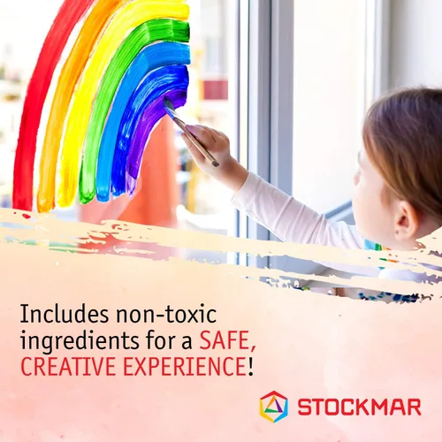 Miniatura 5 de Stockmar Pintura de acuarela, juego de 6, pintura lavable para niños, educadores en casa y estudiantes, suministros de arte Waldorf