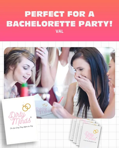 Miniatura 8 de TDC Games Juegos de despedida de soltera Dirty Minds para adultos, juegos de despedida de soltera con pistas traviesas para 25 invitados