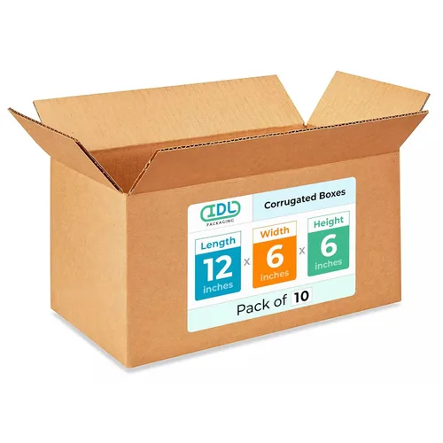 Miniatura 187 de IDL Packaging Paquete de 5 cajas de envío altas de 8 x 8 x 48 pulgadas, extra resistentes de 200 libras frente a caja regular, cajas de mudanza