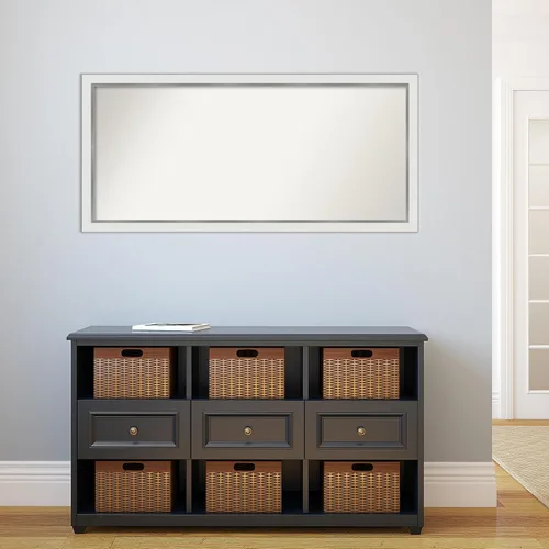 Miniatura 676 de Amanti Art Espejo personalizado, espejo estrecho de baño de oro blanco, espejo de pared o espejo de tocador de baño sobre el fregadero