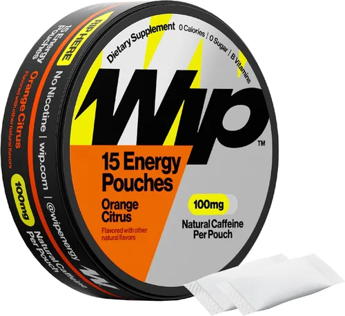 Miniatura 12 de Wip Bolsas energéticas, mezcla sin azúcar con 100 mg de cafeína natural, vitaminas B, minerales y L teanina para apoyo energético, preentrenamiento