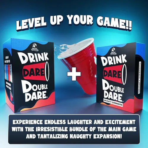 Miniatura 3 de Drink, Dare, Double Dare - Los mejores juegos de fiesta y familia para divertidas travesuras, desafíos atrevidos y doble diversión