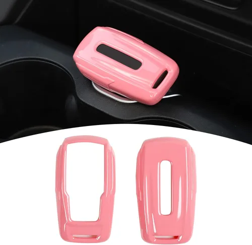 Miniatura 8 de Funda de llavero ABS para Dodge RAM 1500 2500 3500 2018-21023, carcasa protectora de llavero inteligente sin llave (azul)