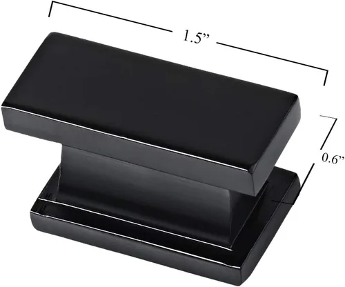 Miniatura 3 de Southern Hills SHKM001-BLK-5 - Perillas negras para gabinete, paquete de 5 unidades, herrajes negros mate para cocina, escritorio, muebles