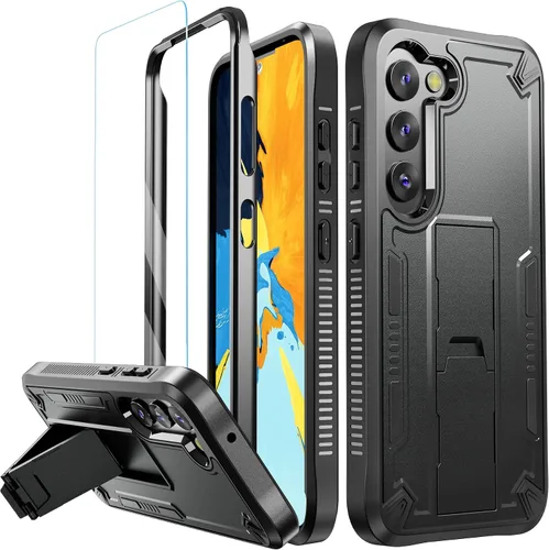 Miniatura 20 de URBANITE Funda para Samsung Galaxy S22 Ultra 5G, grado militar, resistente, a prueba de golpes, con función atril para Galaxy S22 Ultra 6.8 pulgadas