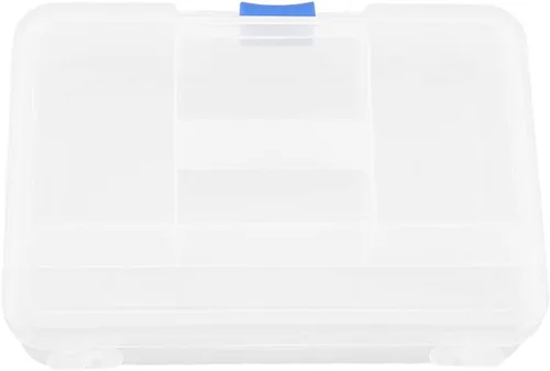 Miniatura 6 de Heyiarbeit Caja de almacenamiento de componentes, 10 rejillas de plástico fijas para componentes electrónicos, cajas de herramientas, color blanco
