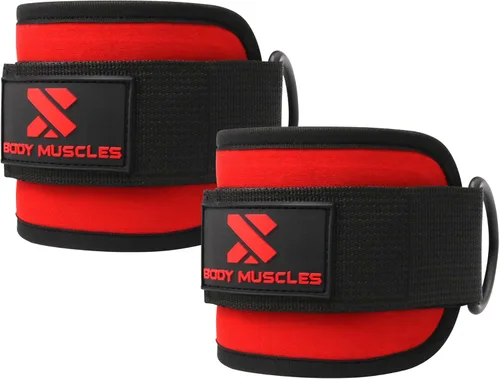 Miniatura 9 de Correas de tobillo para máquinas de cable para mujeres y hombres – Accesorio de cable de tobillo para gimnasio para patadas, entrenamientos de Negro