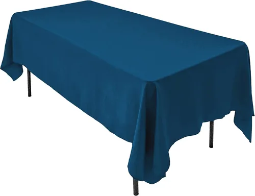 Miniatura 35 de AK TRADING CO. Mantel rectangular de poliéster de 60 x 102 pulgadas, fabricado en Estados Unidos, resistente a las arrugas, ignífugo, duradero