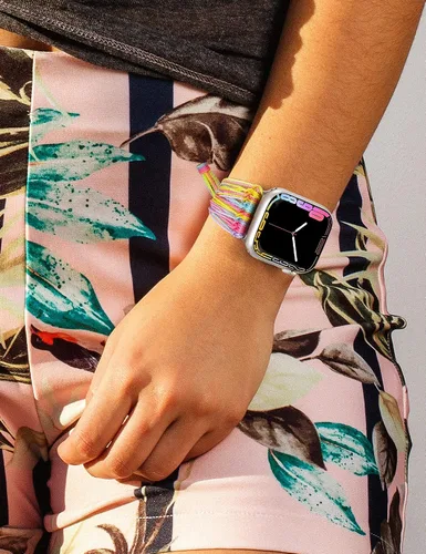 Miniatura 6 de JR.DM Correas de reloj bohemias compatibles con Apple Watch de 1.575 pulgadas, 1.614 pulgadas, 1.496 pulgadas, 1.732 pulgadas, 1.654 pulgadas, 1.772