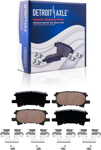 Miniatura 102 de Detroit Axle - Pastillas de Freno Delantero Izquierdo Reemplazo de Pinza de Disco para Dodge Ram 1500 Dakota Mitsubishi Raider - Juego de 3 piezas