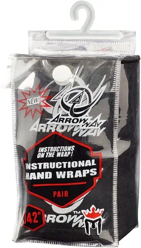 Miniatura 5 de ArrowWay Vendas de mano instructivas con instrucciones impresas para boxeo y MMA - Meister elástico de 142 pulgadas
