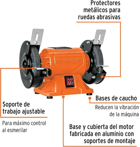 Miniatura 2 de Amoladora de banco 5'1/4 Hp
